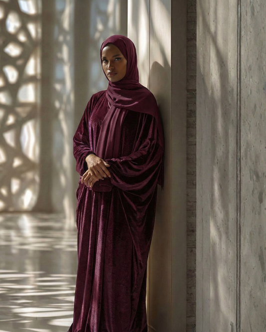 Plain Katefa Esdal with Scarf