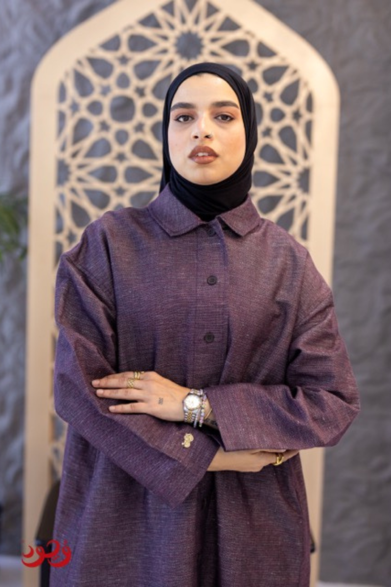 Dark Red Long Women Shirt