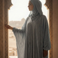 Pleated Katefa Esdal with Hood