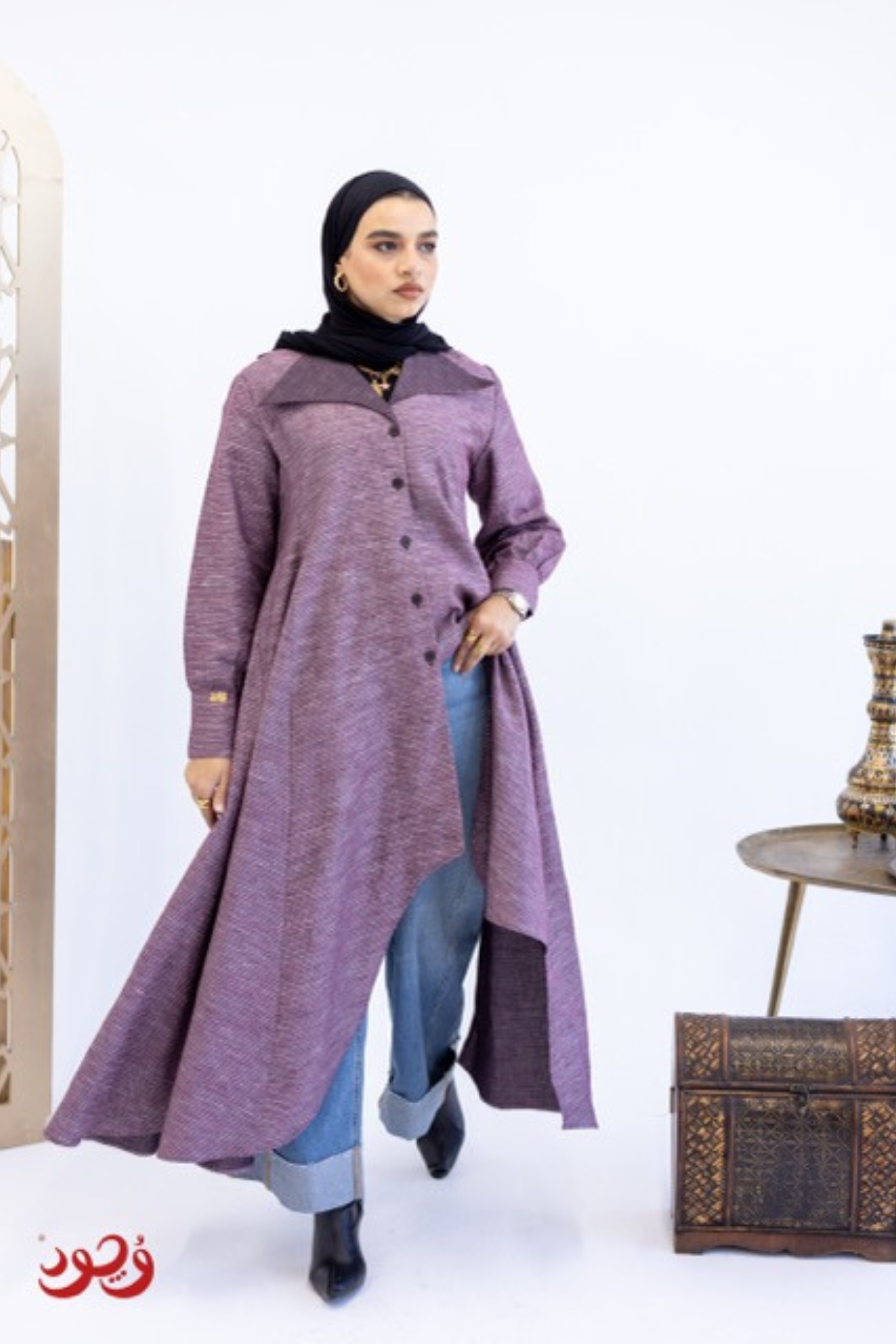 Dark Red Trendy Cut Shirt