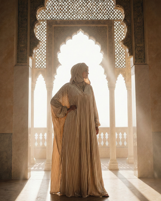 Pleated Katefa Esdal with Hood