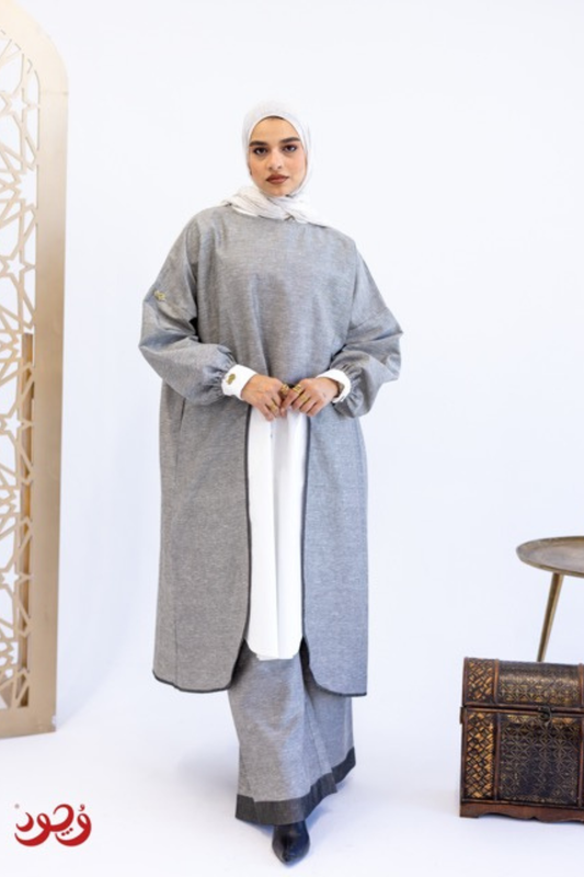 Grey 2-Piece Casual Women Set