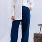 Navy Casual Women Pants