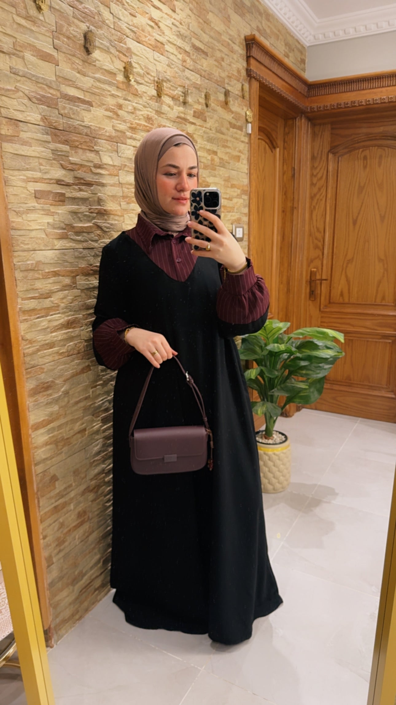 Wakar Dress | Elegant Modest Black Maxi