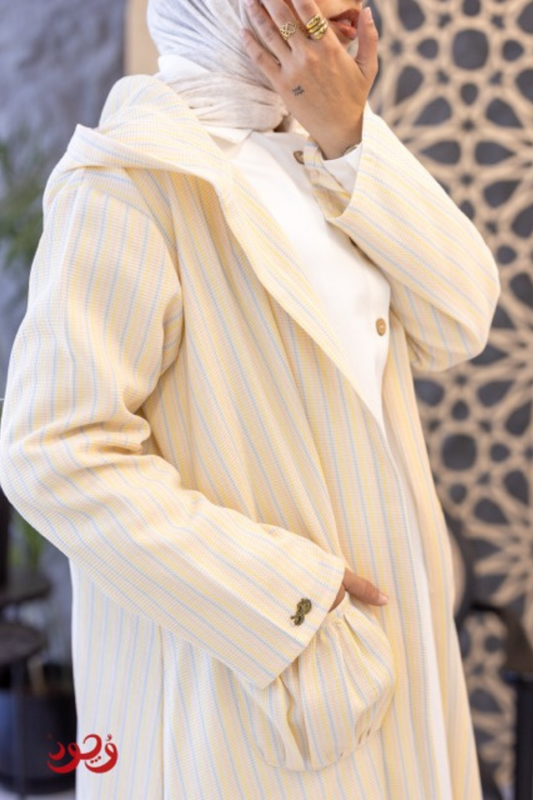 Striped Cardigan with Pocket
