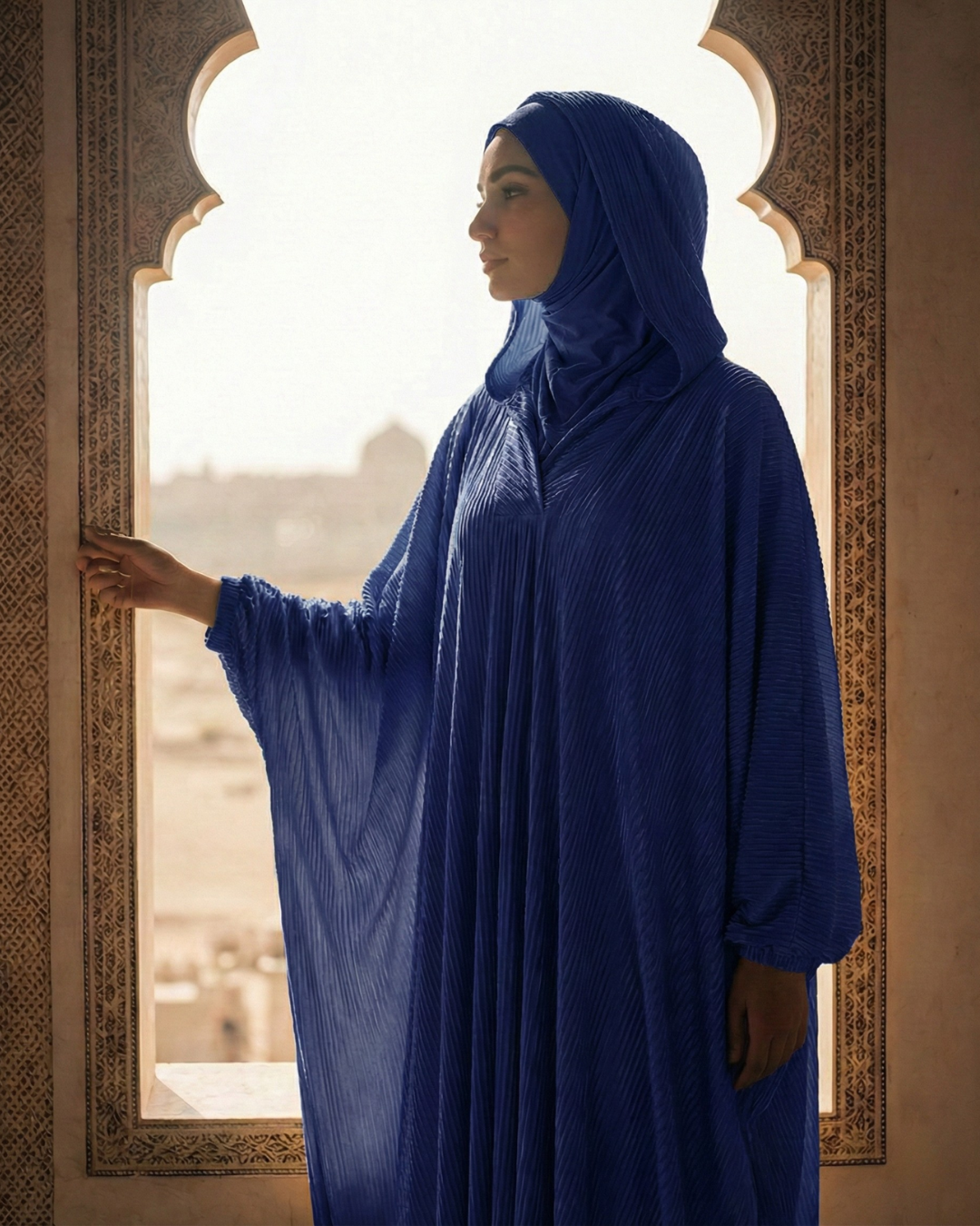 Pleated Katefa Esdal with Hood