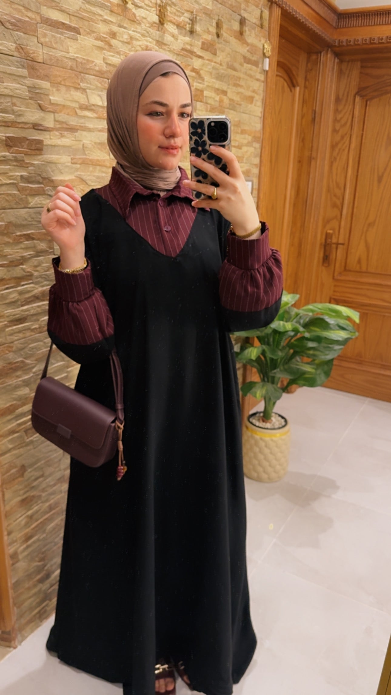 Wakar Dress | Elegant Modest Black Maxi