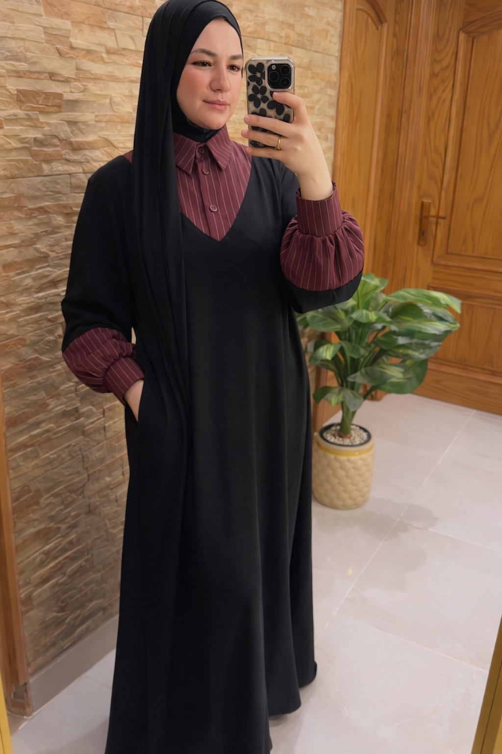 Wakar Dress | Elegant Modest Black Maxi
