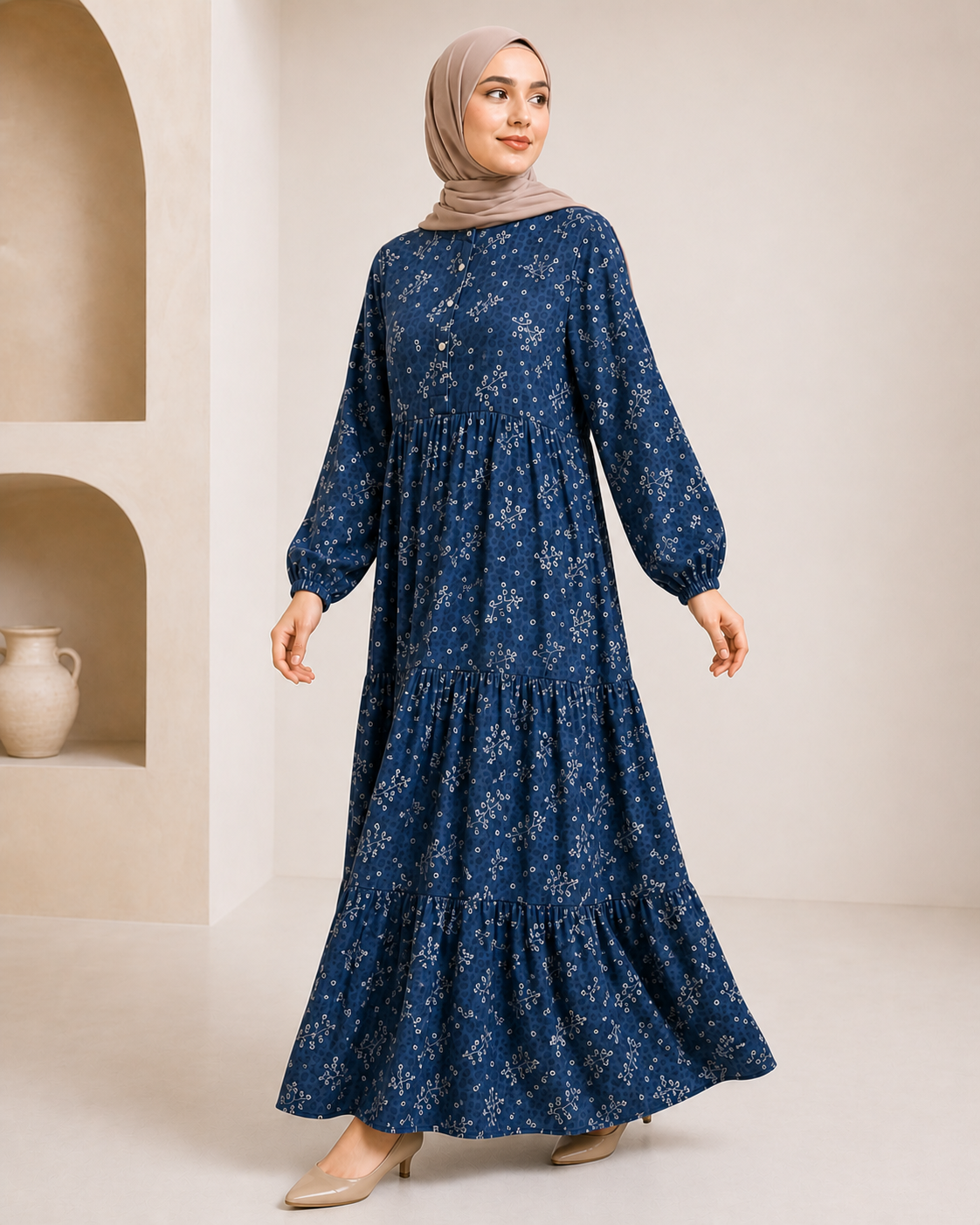 Bahja Dress | Elegant Modest Maxi