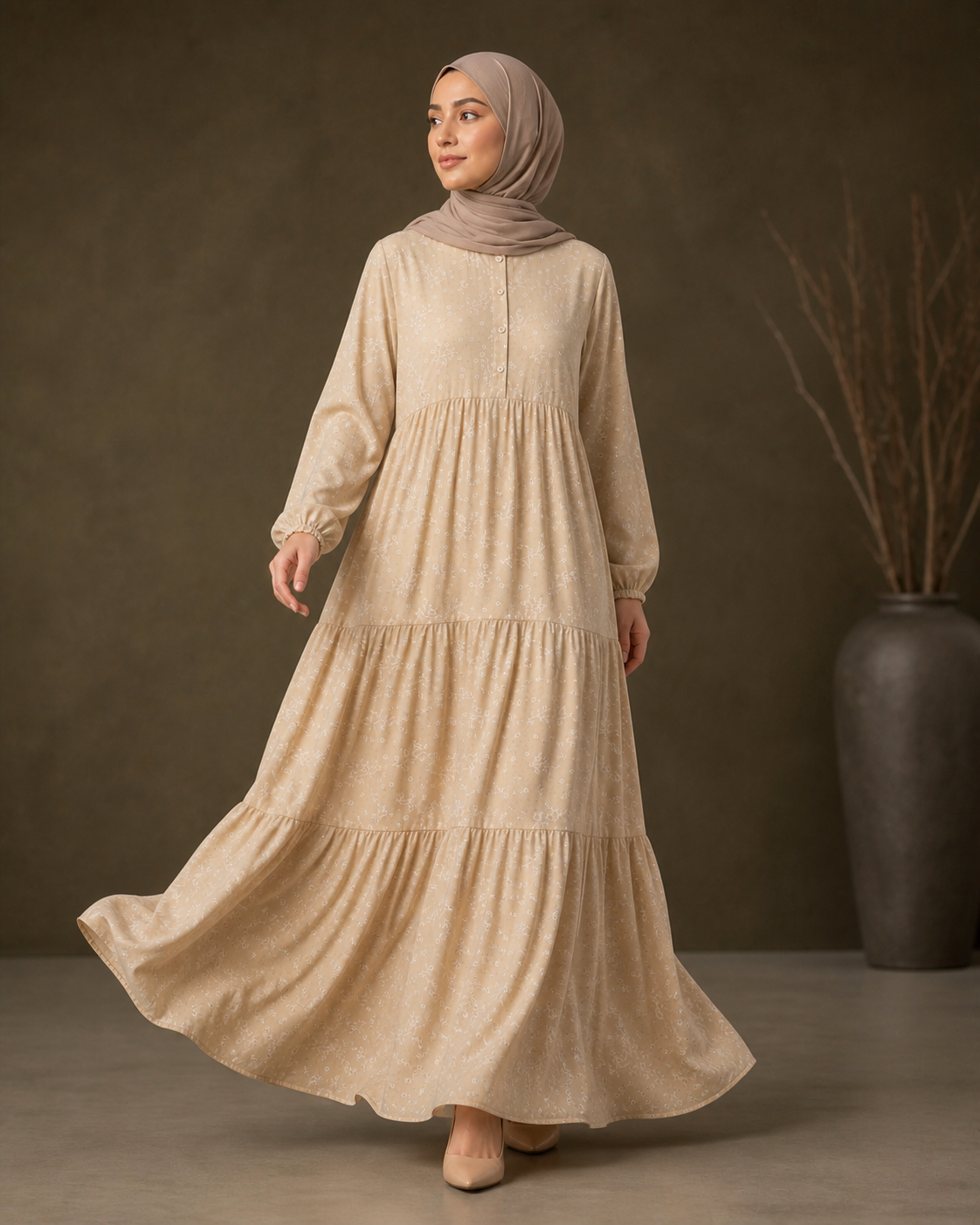 Bahja Dress | Elegant Modest Maxi
