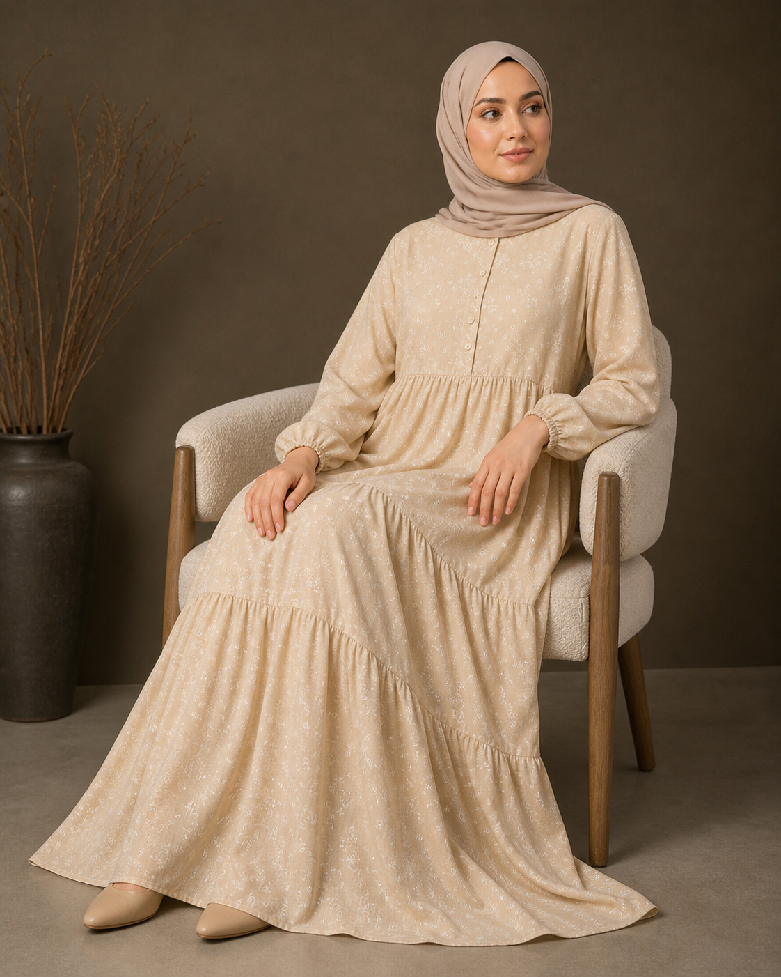 Bahja Dress | Elegant Modest Maxi
