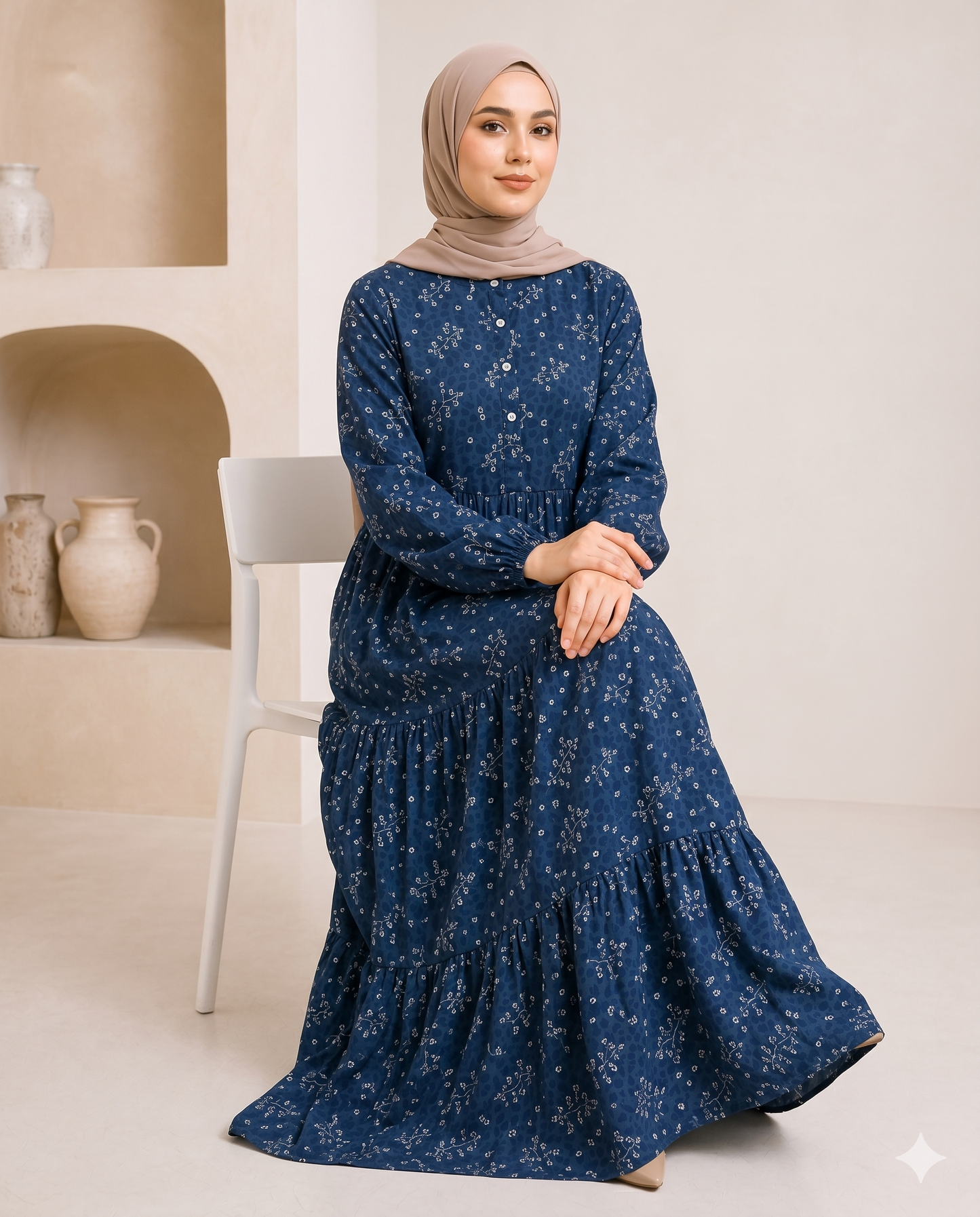 Bahja Dress | Elegant Modest Maxi
