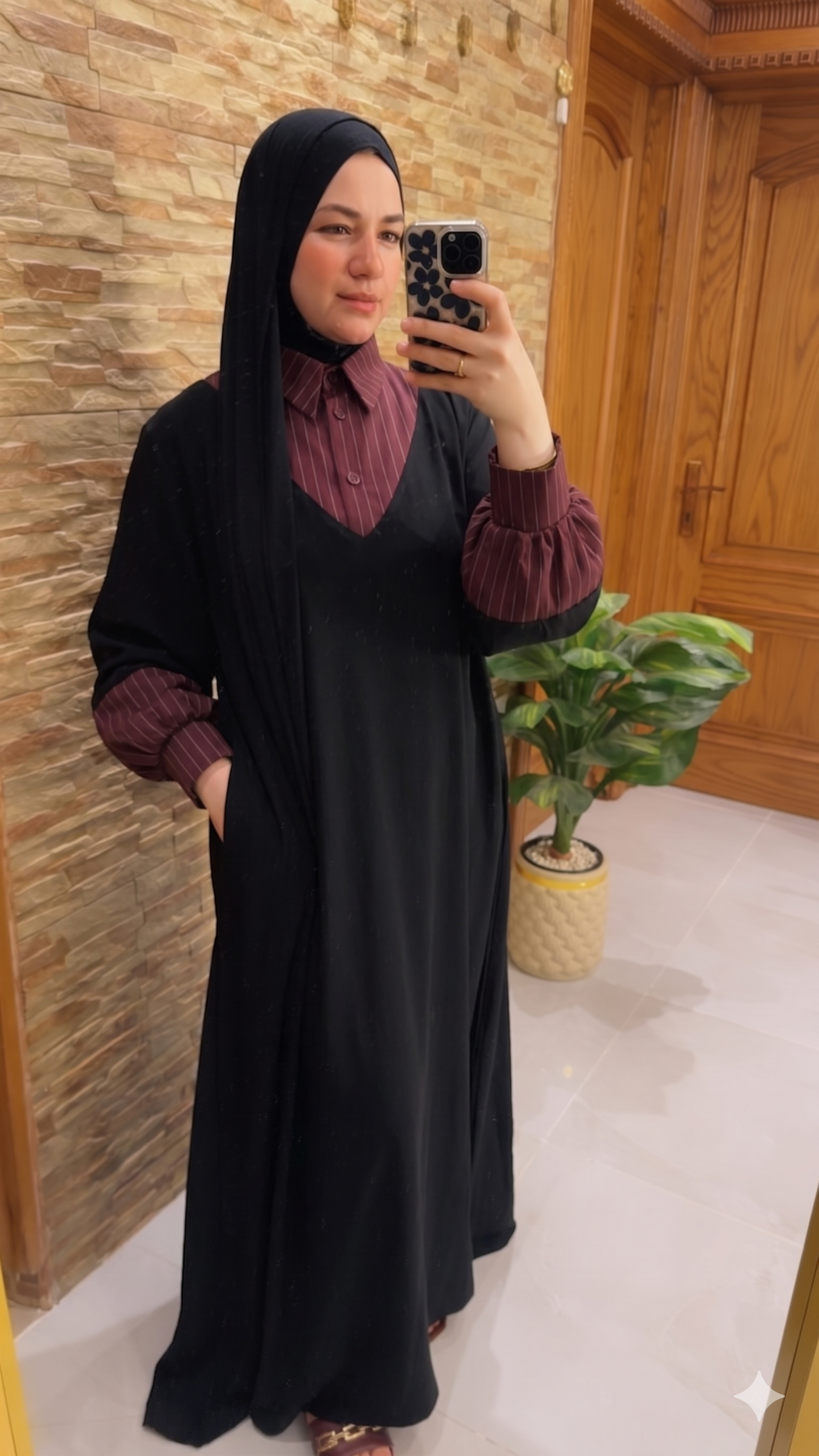 Wakar Dress | Elegant Modest Black Maxi