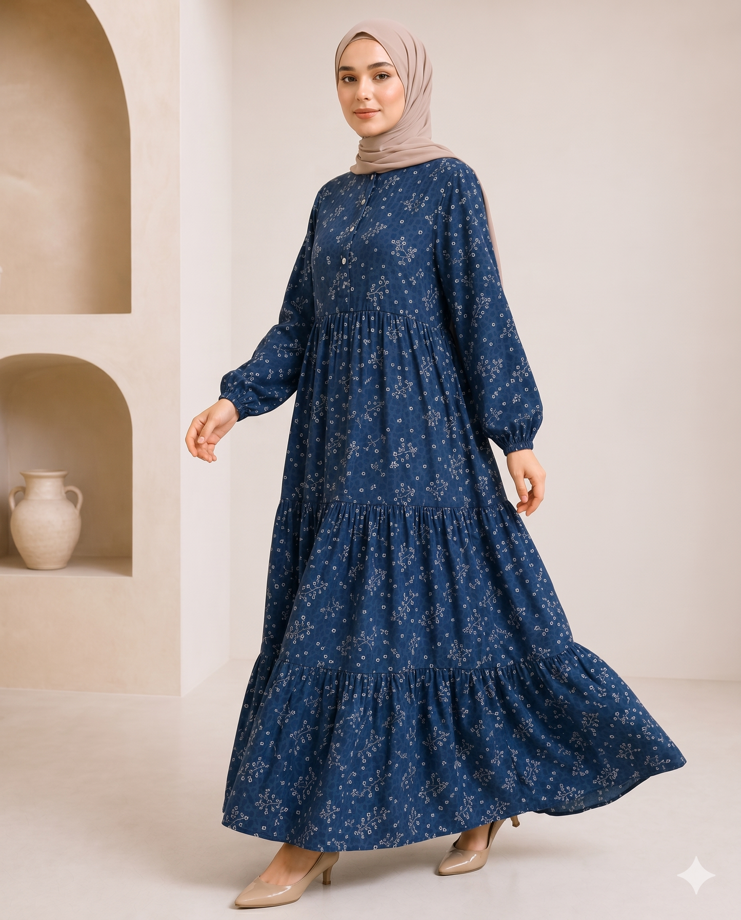 Bahja Dress | Elegant Modest Maxi
